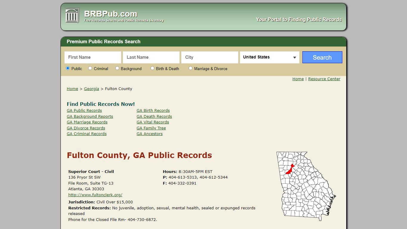 Fulton County Public Records | Search Georgia Government ...